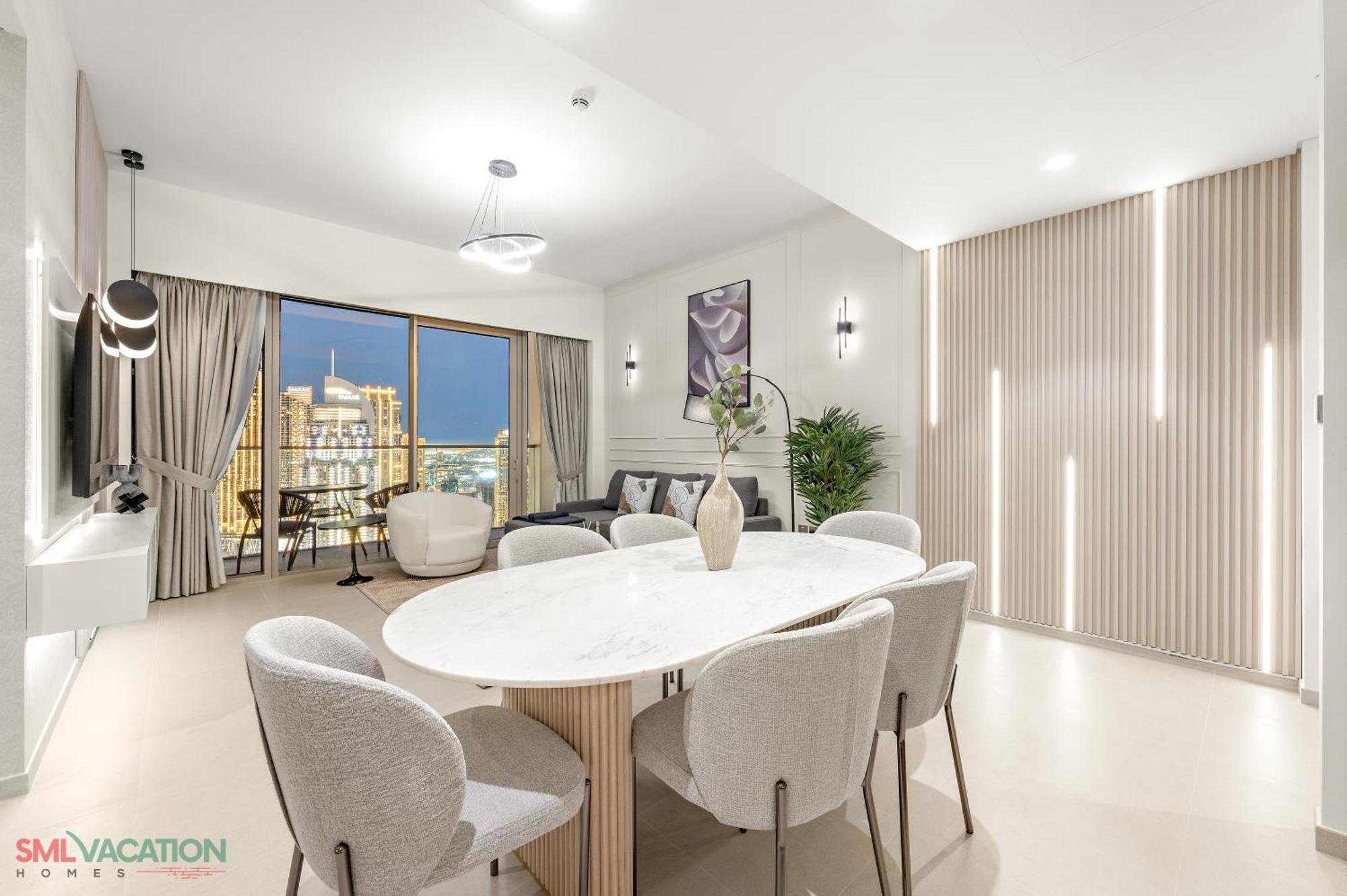 Sml Vacation Homes - Sky High Apartments With Burj Khalifa And Dubai Fountain Views At Grande Signature, Downtown Dubái Exterior foto
