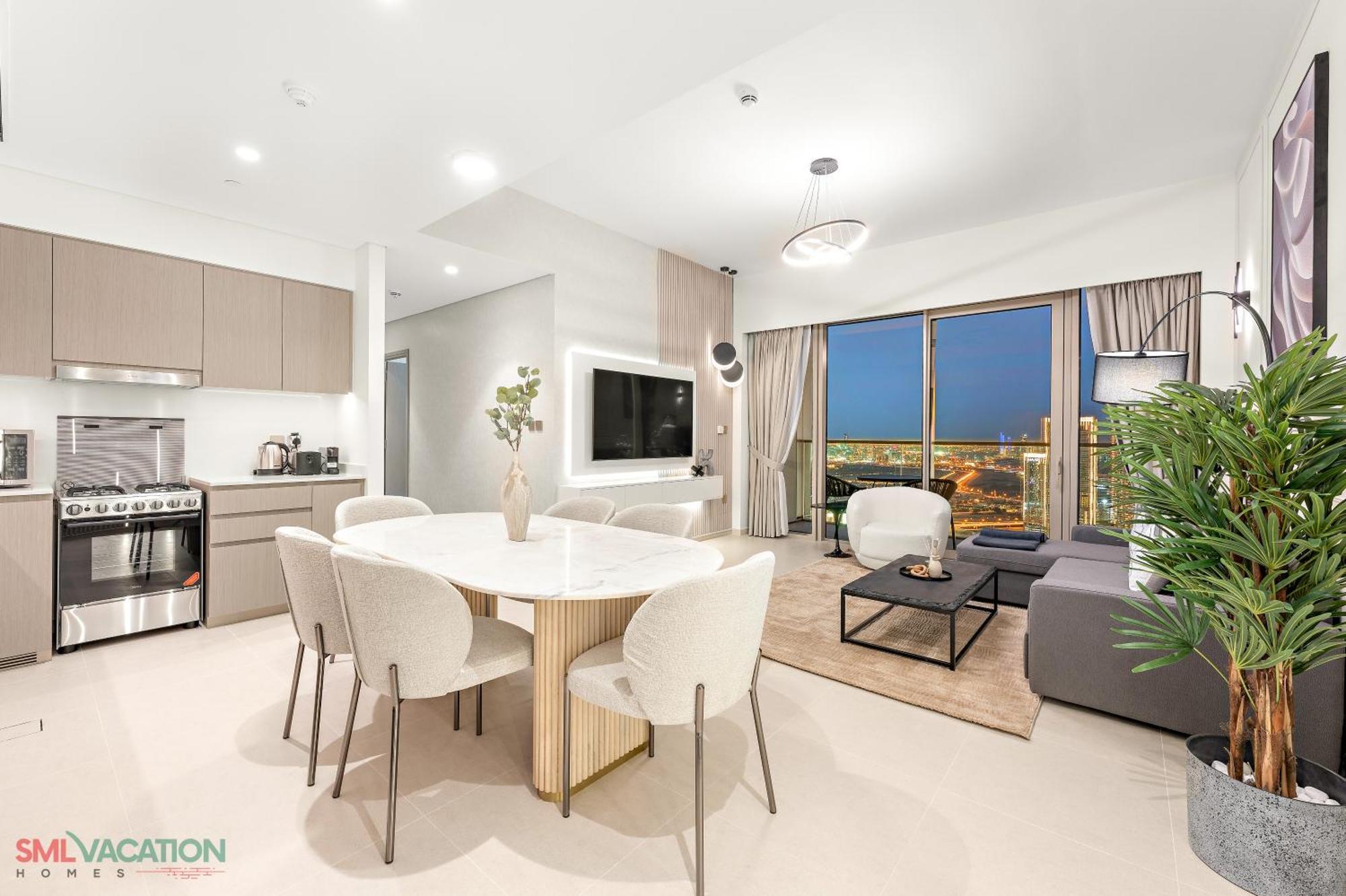 Sml Vacation Homes - Sky High Apartments With Burj Khalifa And Dubai Fountain Views At Grande Signature, Downtown Dubái Exterior foto